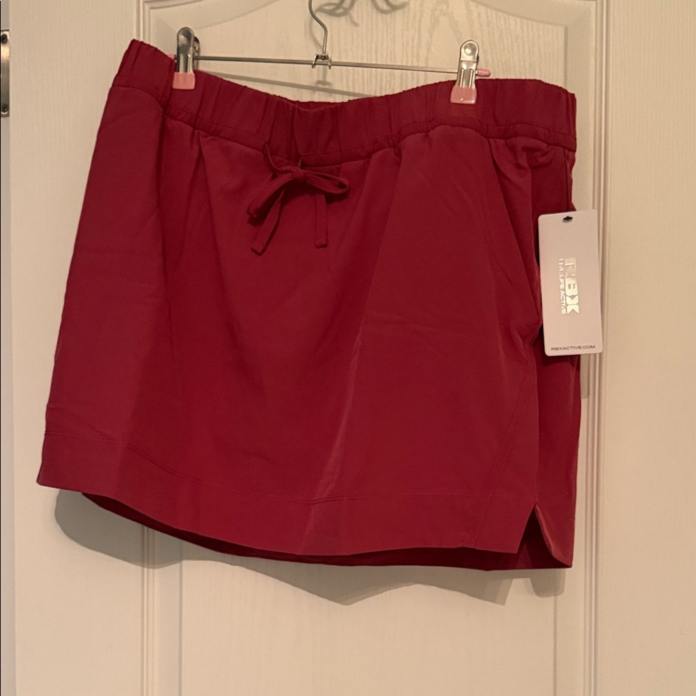 RBX size XL Mauve/Magenta/pink Drawstring Athletic Skort